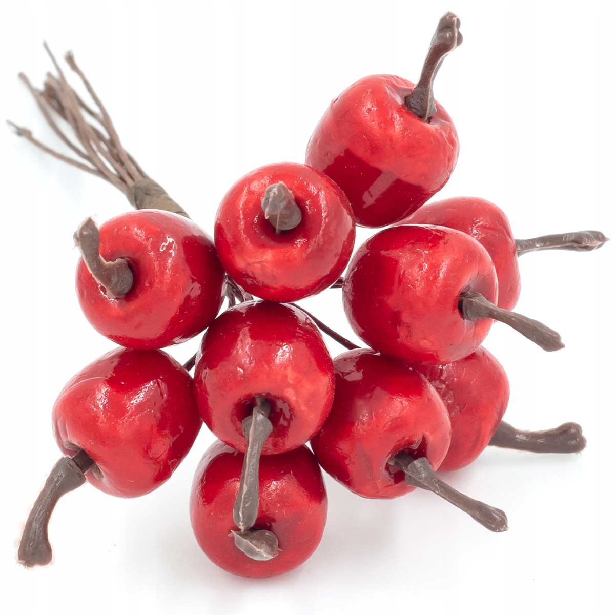 JABŁKA CZERWONE JABŁUSZKA NA DRUCIKU PIK NA STROIK