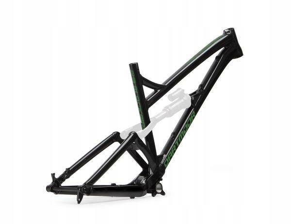 Rám Dartmoor Blackbird 29 bez tlumiče, Boost, Černá/Forest Green lesk M