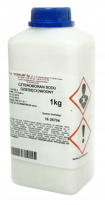

Stanlab Boraks Czteroboran Sodu Czysty 1000g 1kg
