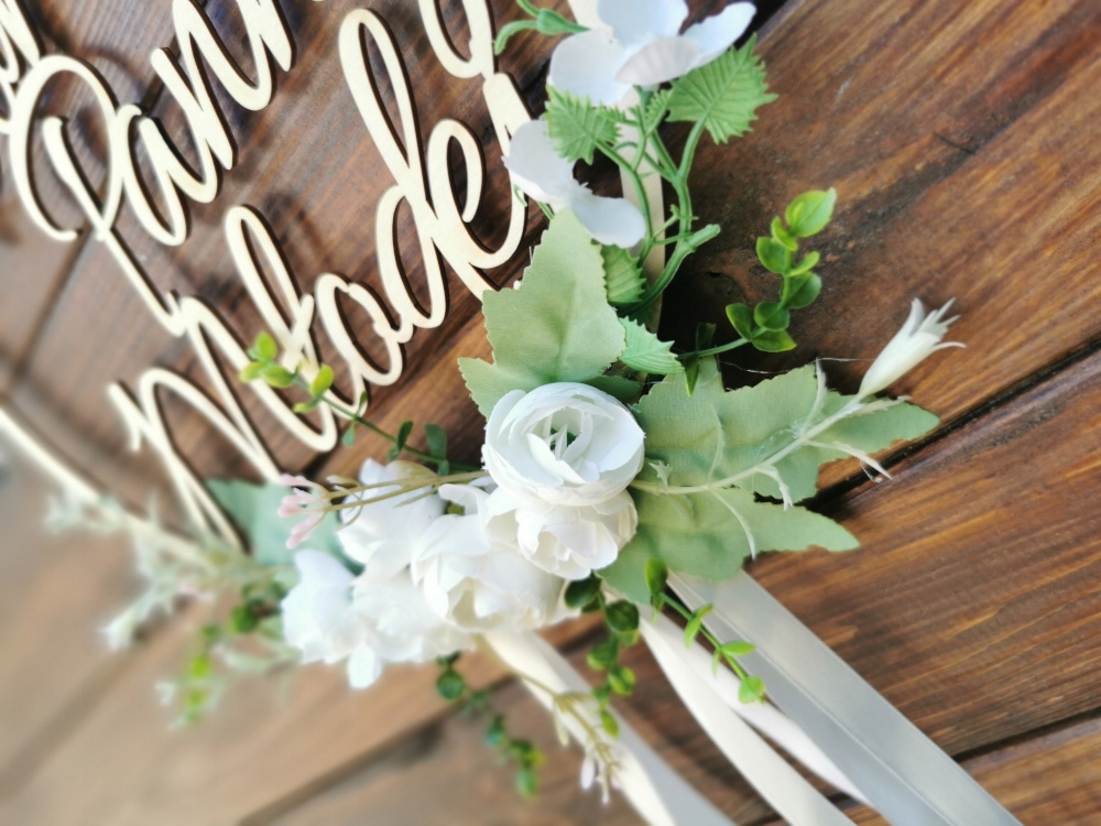 MDK Wianek na drzwi Dom Panny Młodej biały Kod producenta obręcze 24,5