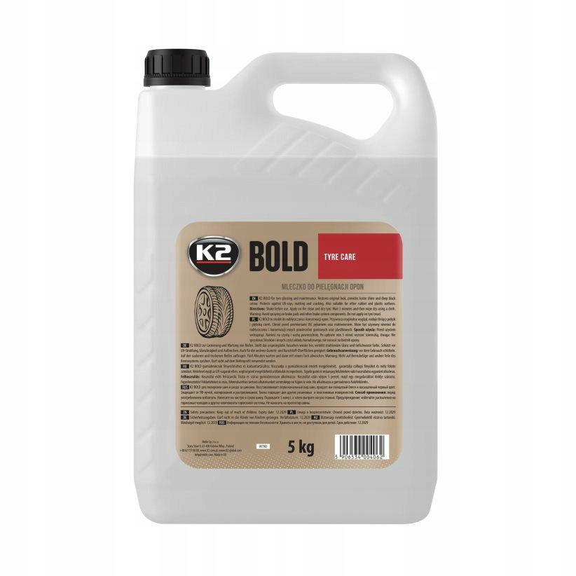 K2 Bold 5 Kg Mleczko do nabłyszczania opon 5L