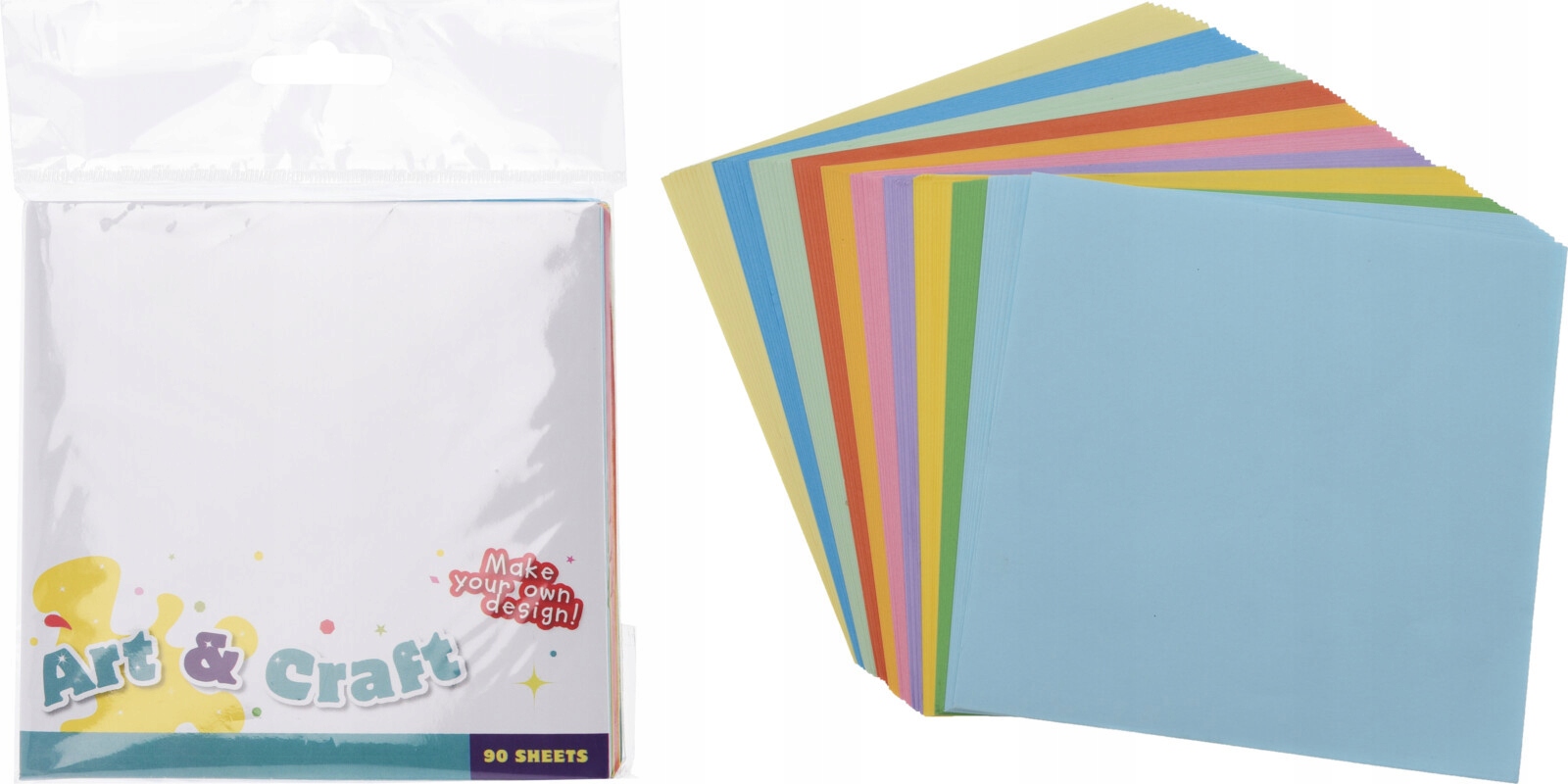 

Papier kolorowy 90arkuszy 10kolorów