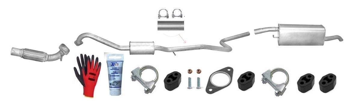 Ford Fusion 1.6 TDCi 66 kW (2004-12/2012) Výfukový SYSTÉM+bonus