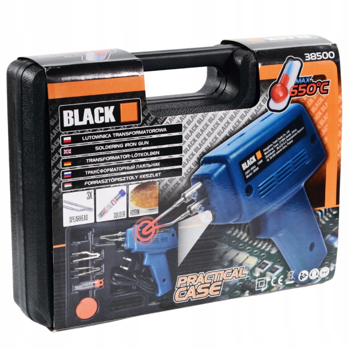 LUTOWNICA TRANSFORMATOROWA 100W + kalafonia cyna Zasilanie sieciowe