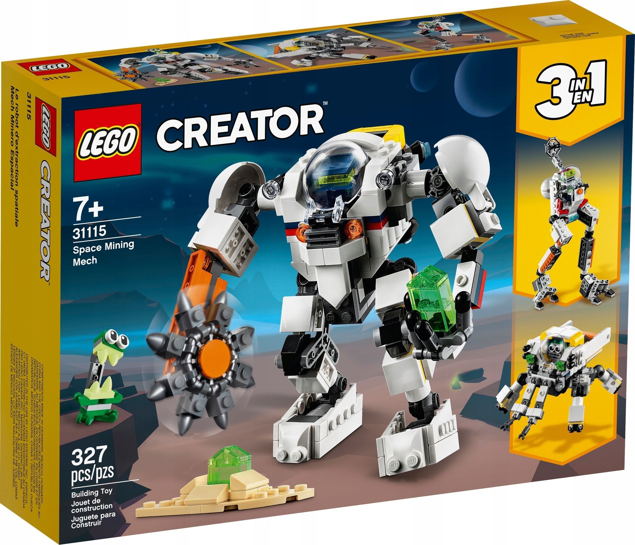 LEGO Creator 3 w 1 31115 Kosmiczny robot górniczy Marka LEGO