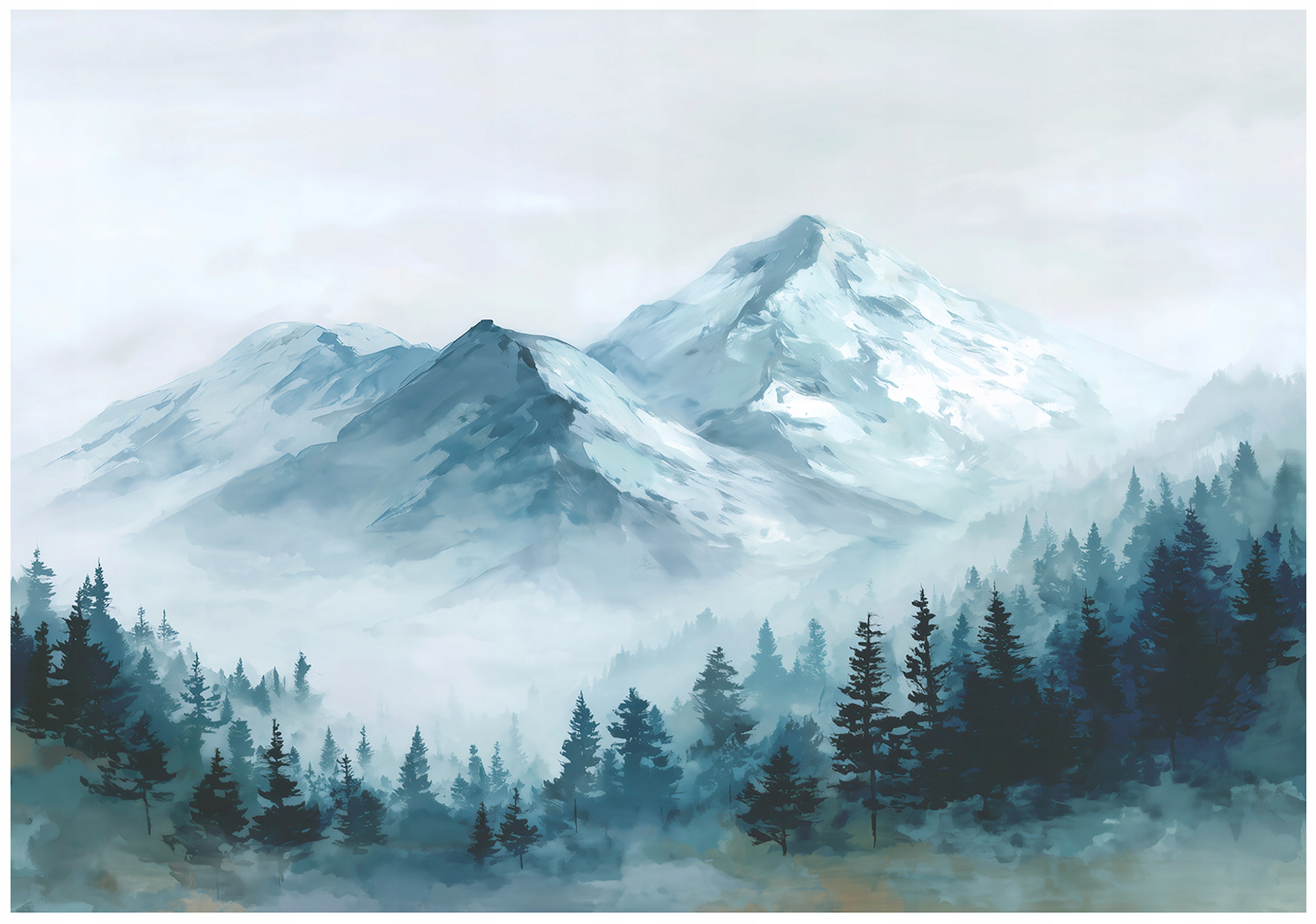 Fototapeta Biela Hory Les Natura Tapeta Do Predsiene Kancelárie 350x250