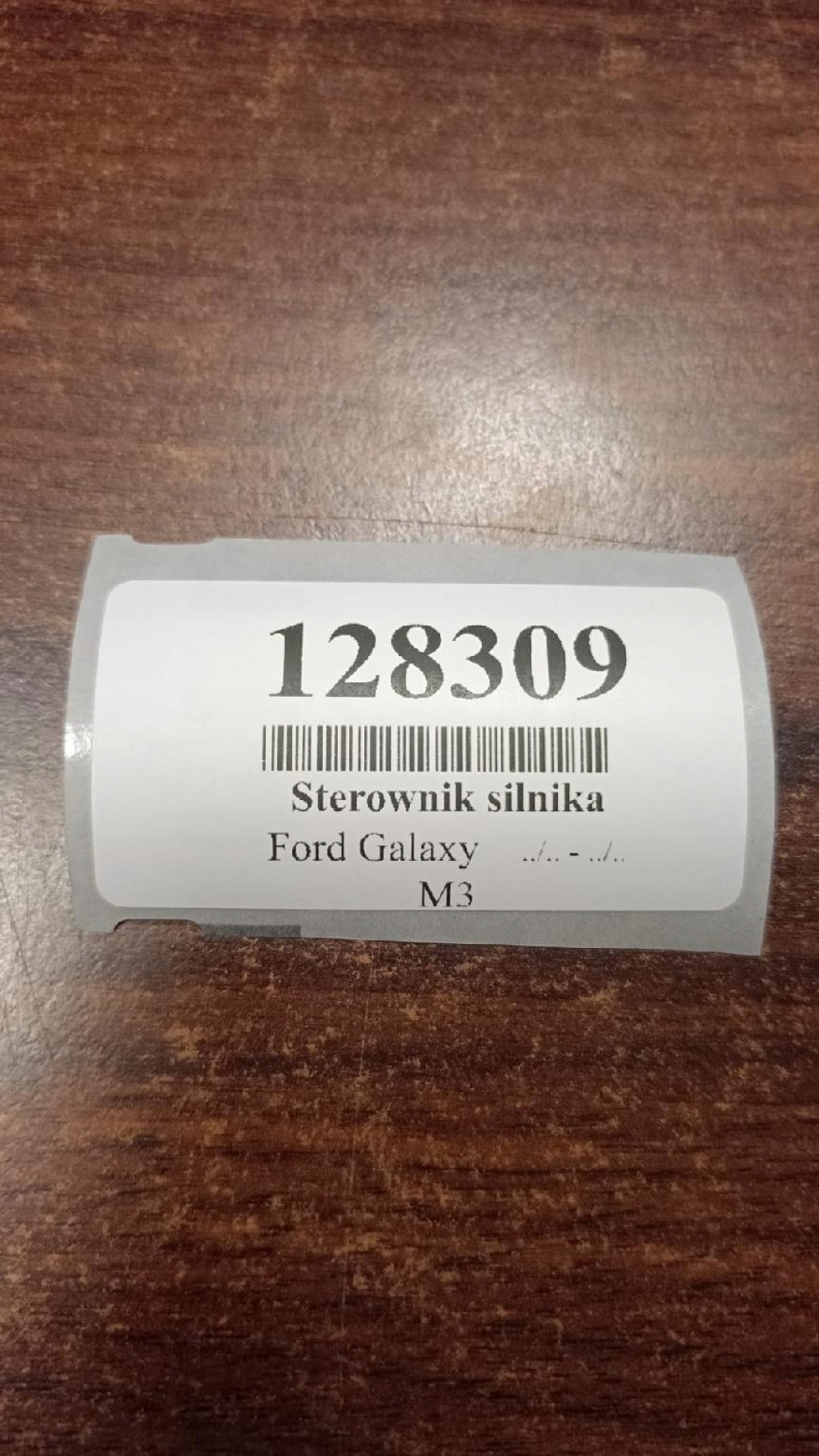 FORD GALAXY 1.9 TDI control unit of the engine 0281010629