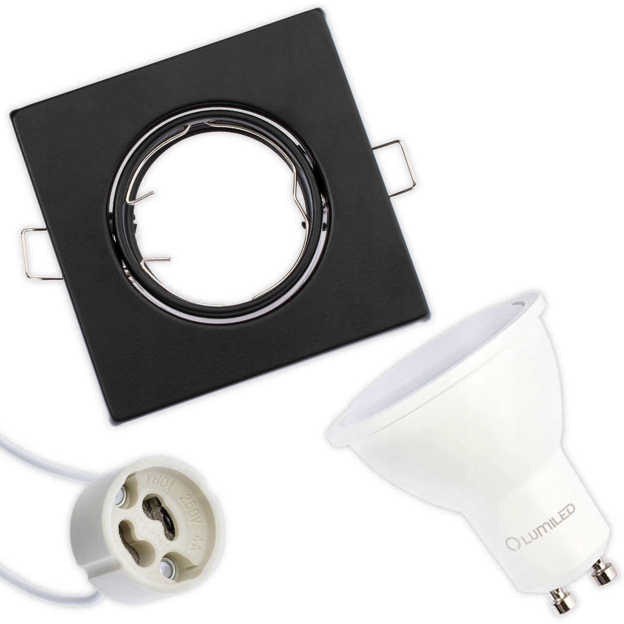 

Zestaw Oprawa Halogenowa Ruchoma Czarna Led GU10
