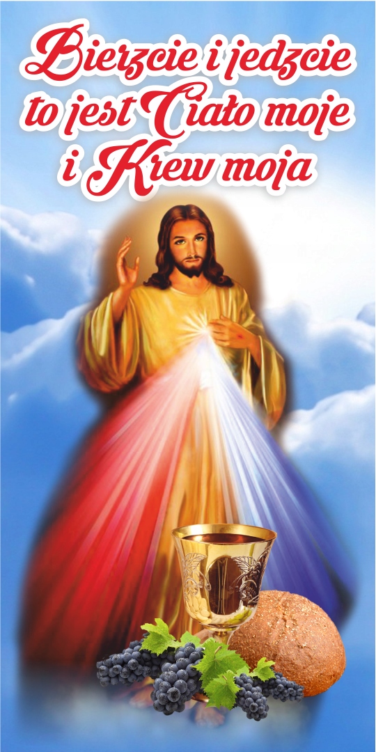 Baner na Boże Ciało 1x2m Dekoracja Ołtarz plakat wzór 6
