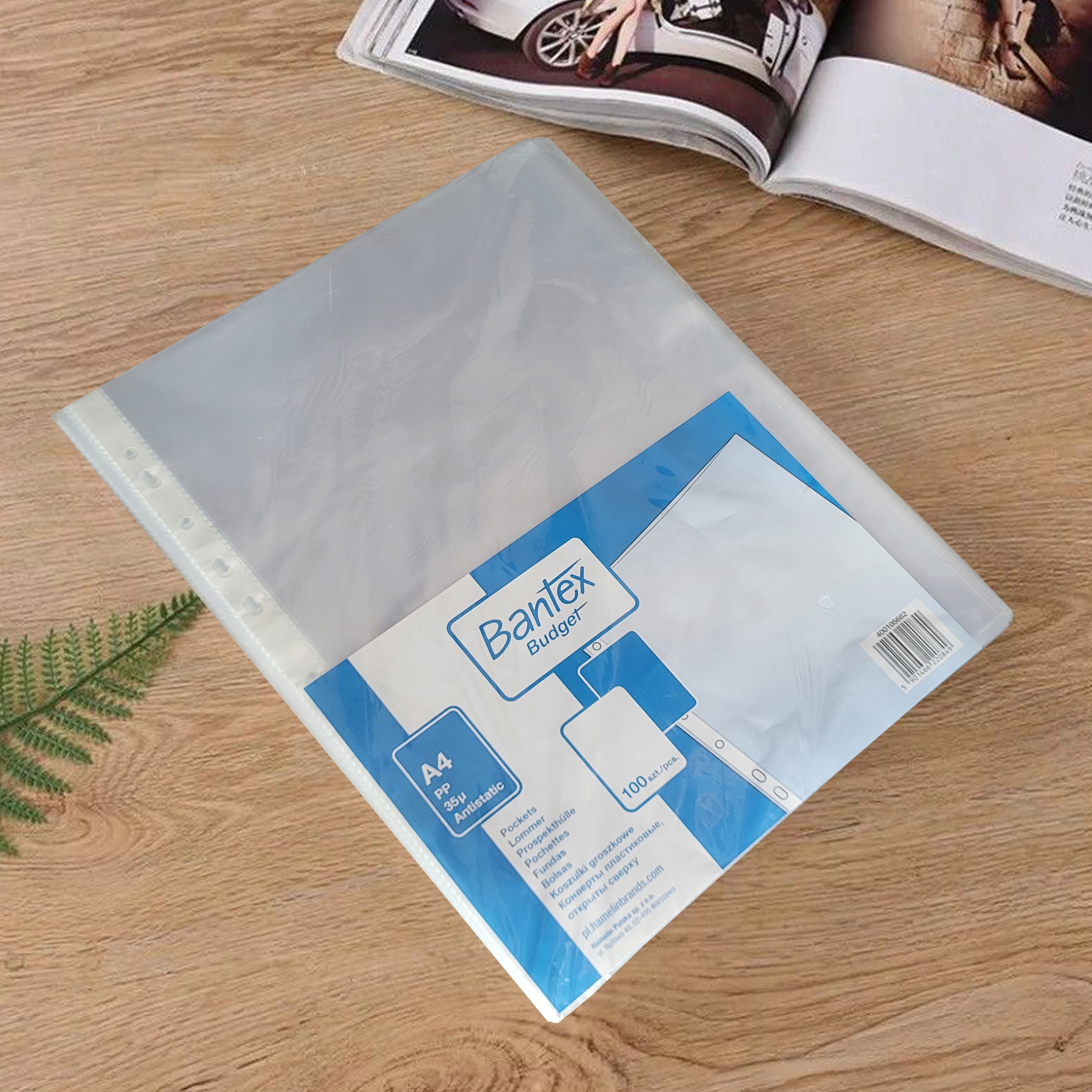 KOSZULKA OBWOLUTA A4 GROSZKOWA BANTEX BUDGET 35 MIC. 100 SZTUK Kod producenta 400105682