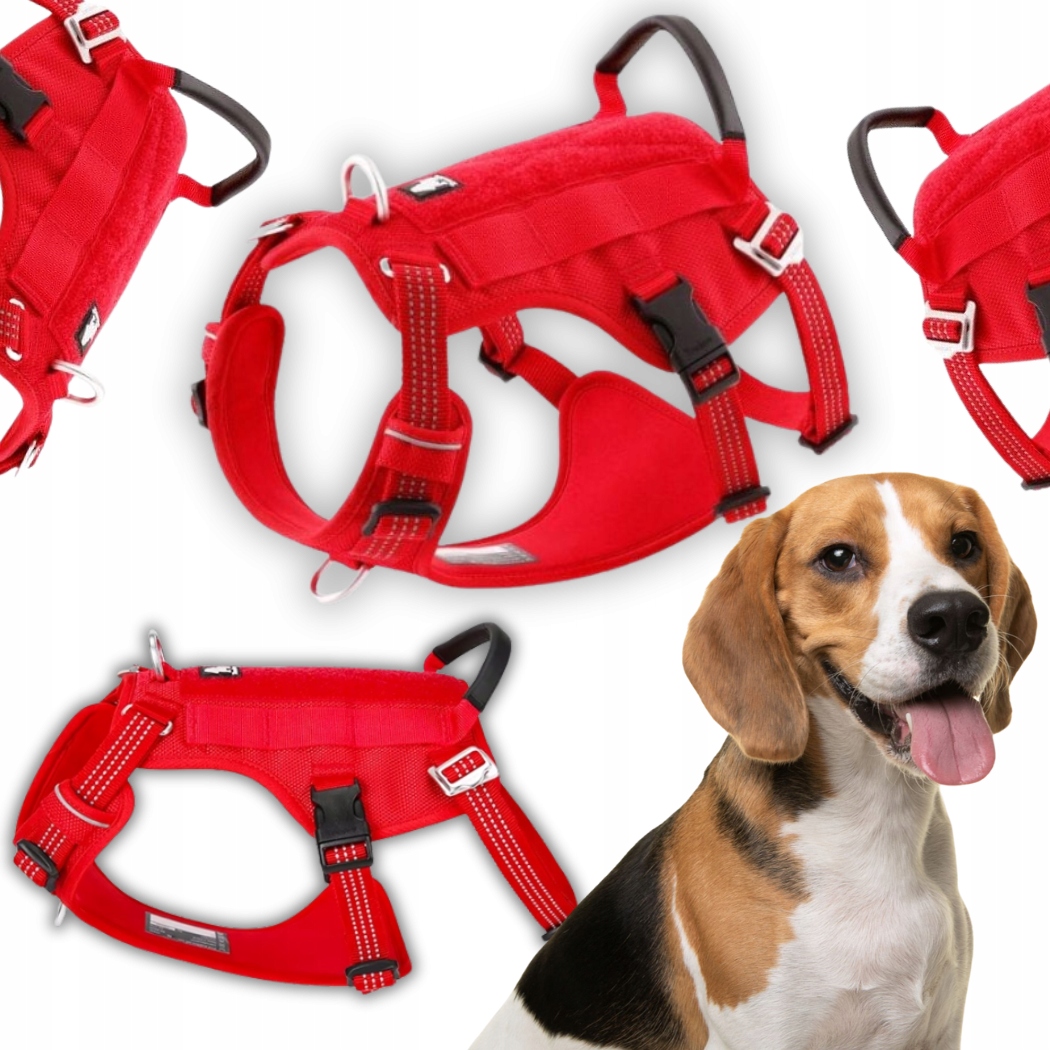 Levně Postroje Proti Úniku Pro Psa Reflexní Truelove Safe Hiking Červené M