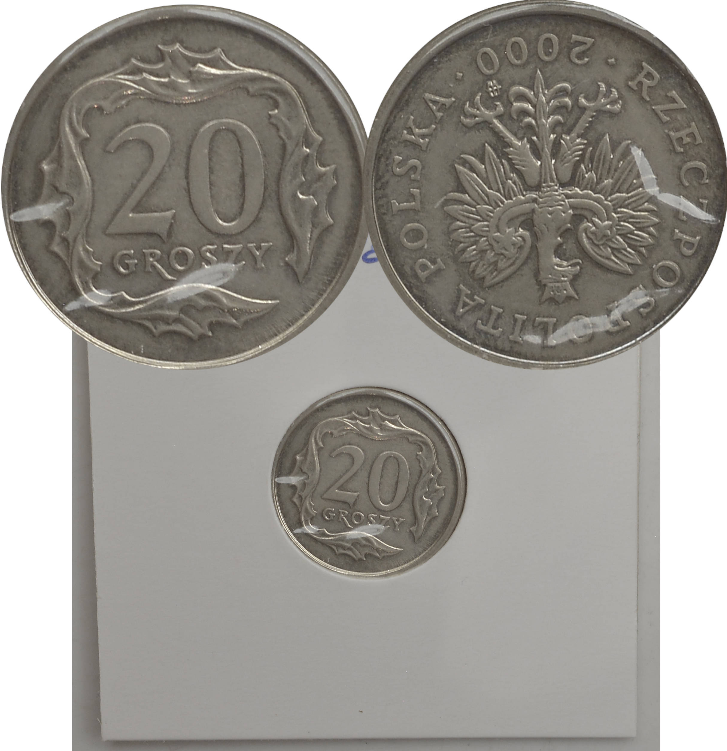 9.fy.III RP, 20 GROSZY 2000 odwrotka