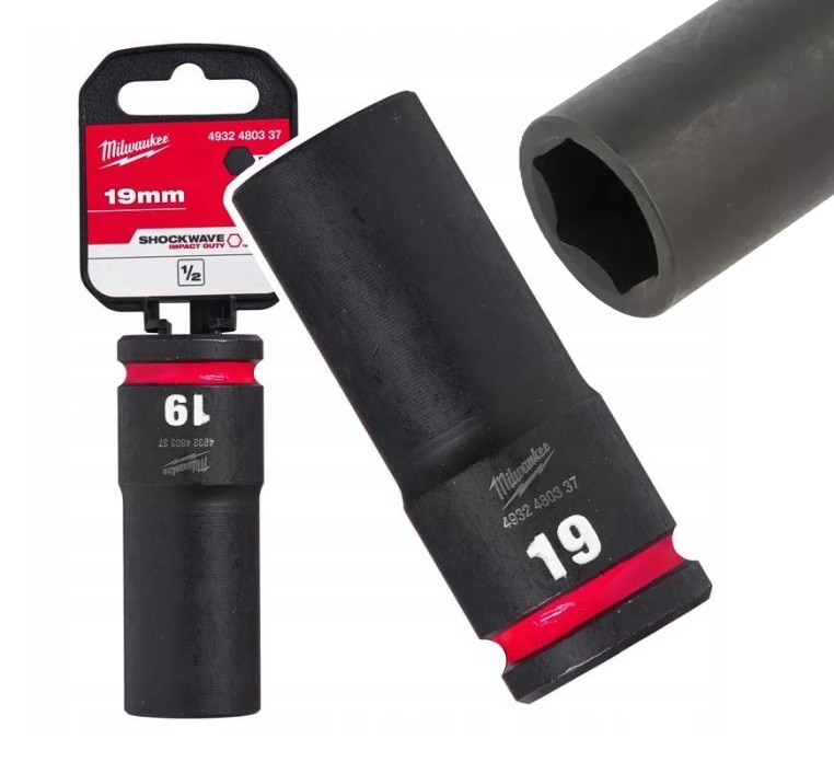 Milwaukee Nasadka Udarowa 19mm 1/2" Shockwave 4932480337
