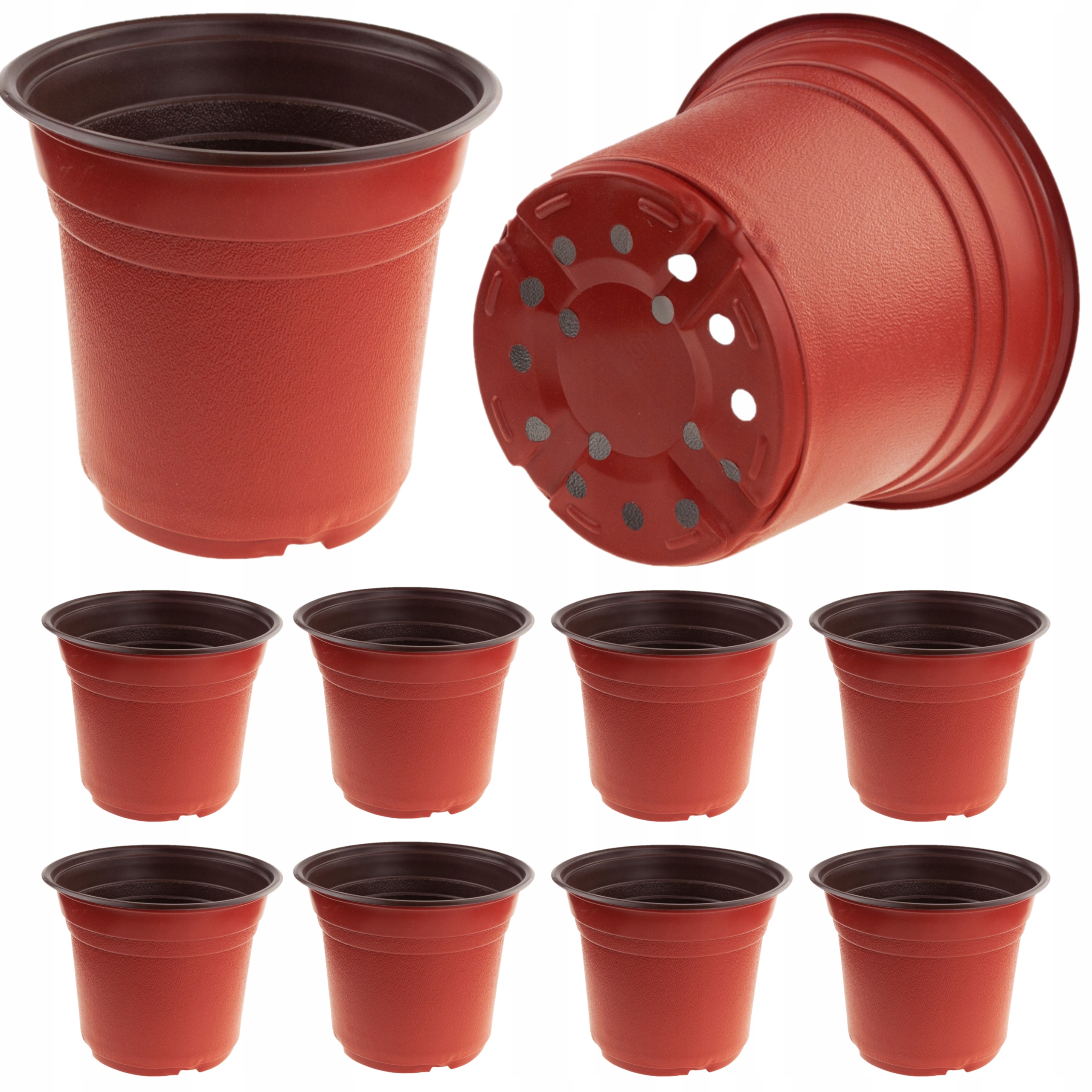 

10x Doniczki Produkcyjne Rozsadowe Z Rantem 24