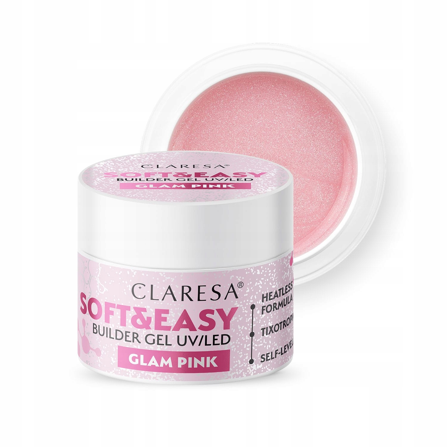 

Claresa żel budujący build Soft&easy 12g glam pink