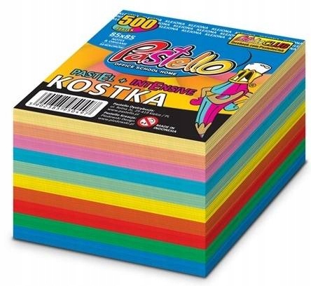 

Kostka Papierowa Klejona 500 Kartek Pastello