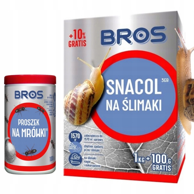 

Snacol Na Ślimaki 1KG+100G +proszek Na Mrówki 100G