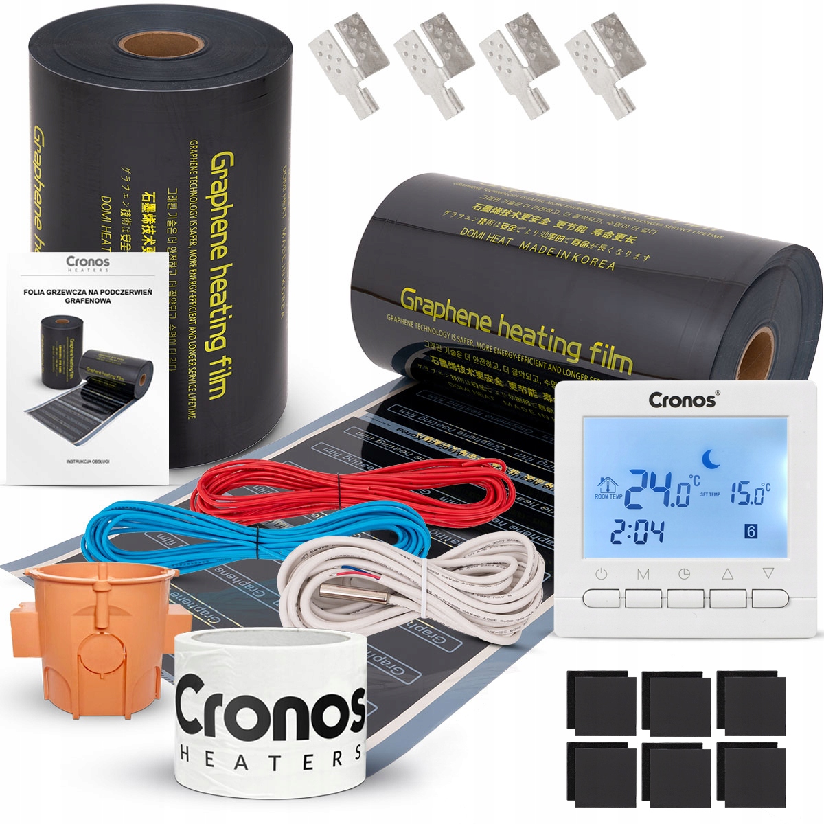 FOLIA MATA GRZEWCZA NA PODCZERWIEŃ 140W/m² 1m²