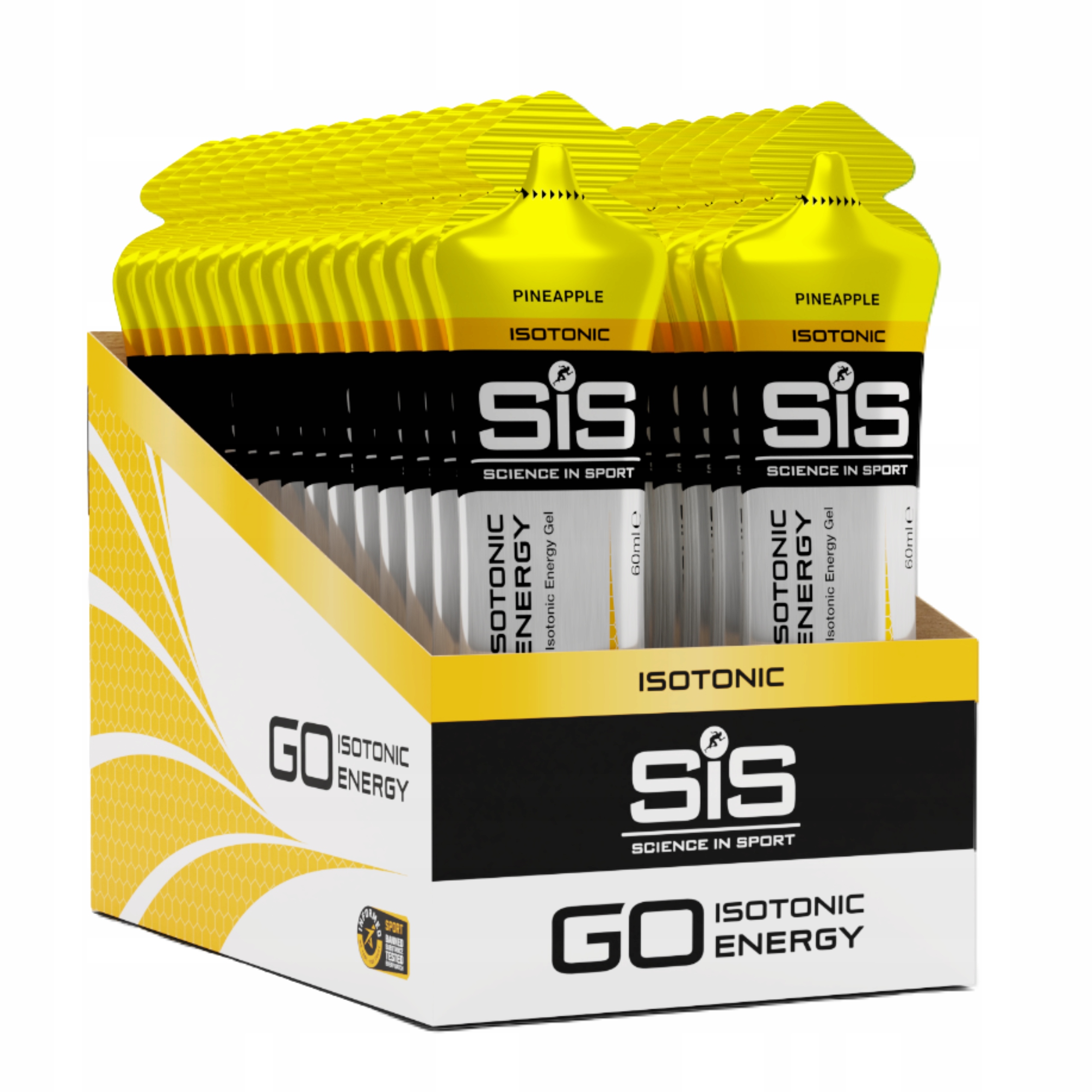 Energetický Gel Sis Go Isotonic Gel 60 Ml x 30 Ananasová energie elektrolytů