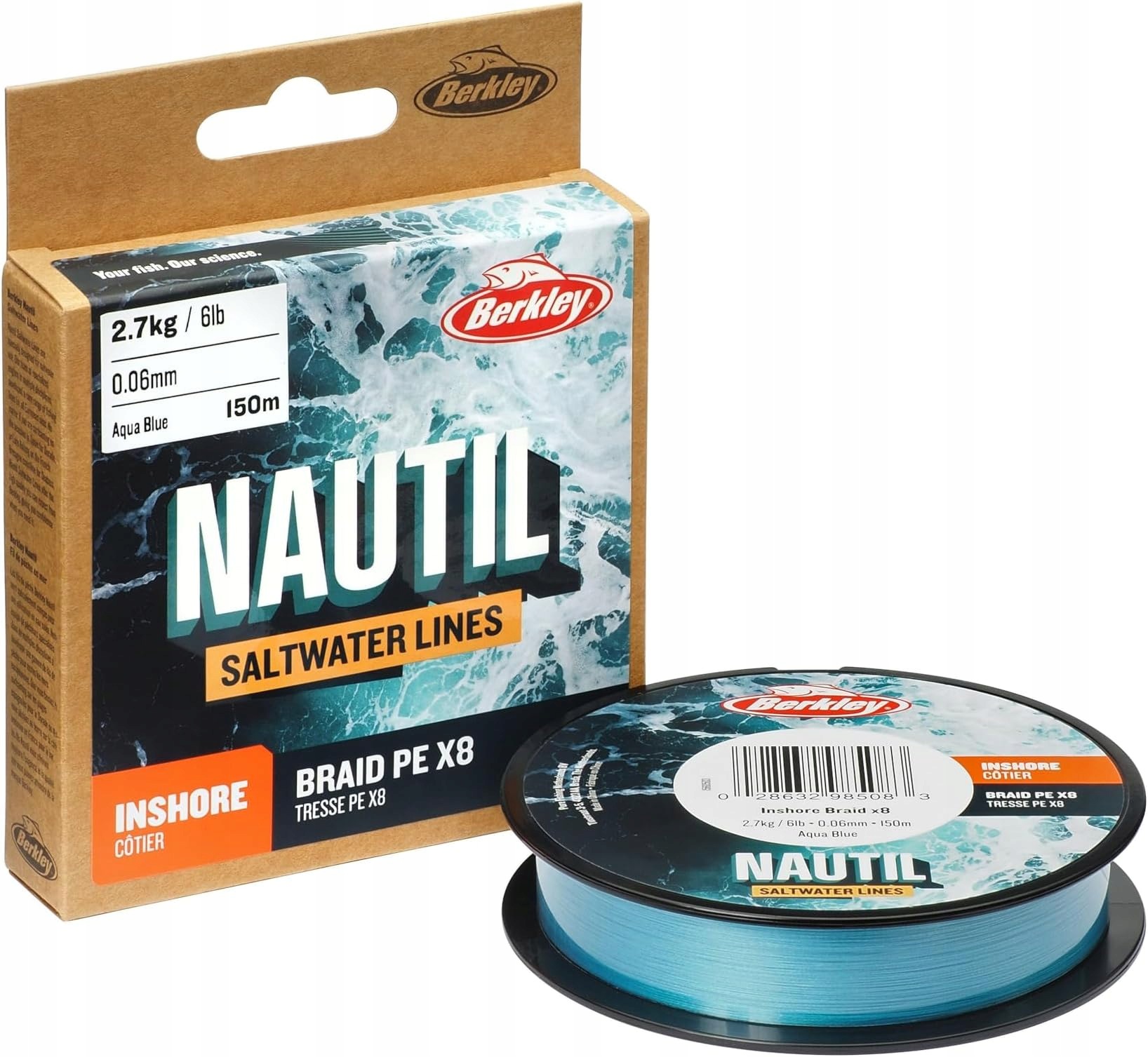 Żyłka Wędkarska Berkley Nautil 300M 9LB Do Spinningu Castingu