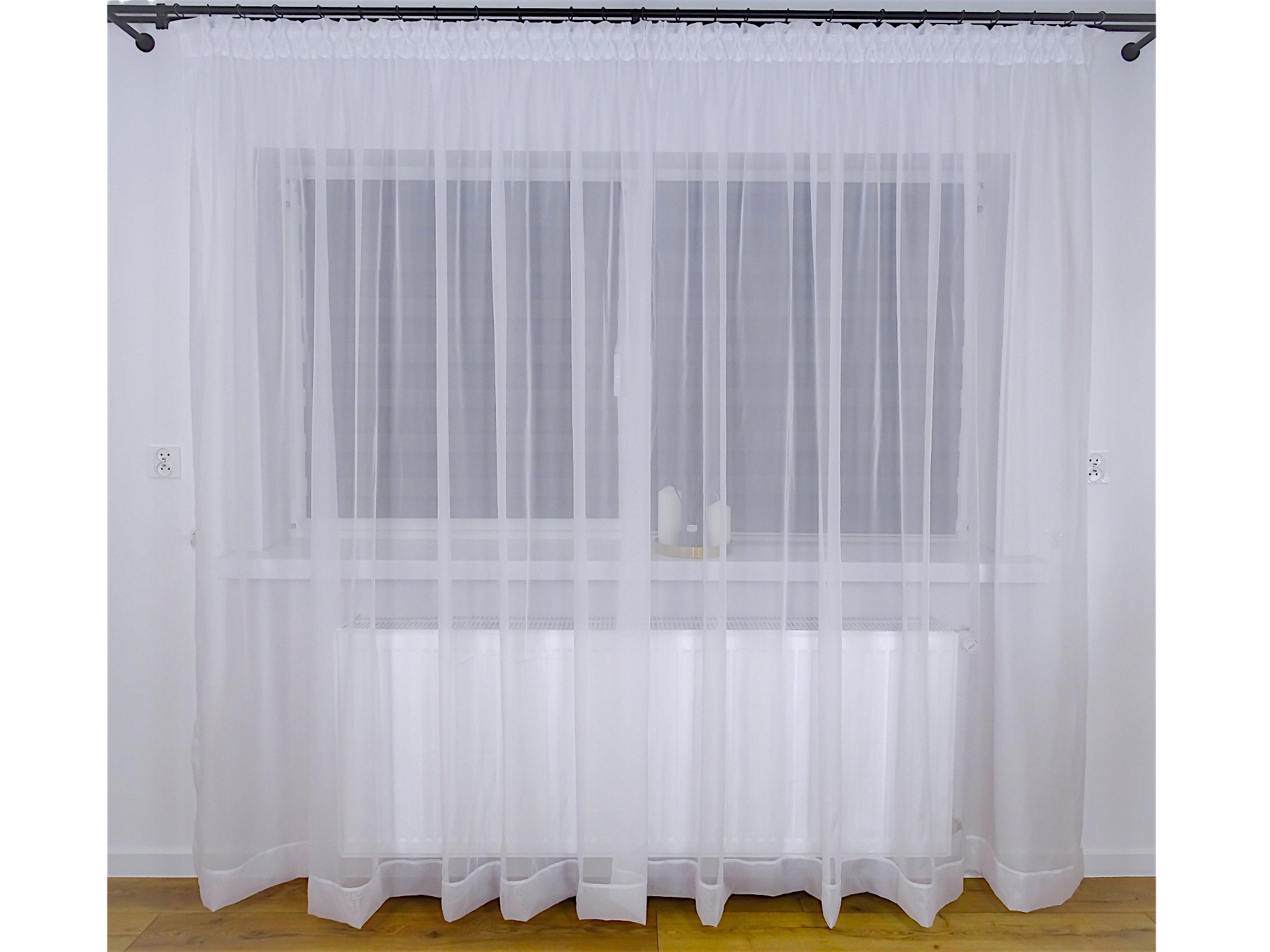 Hotová Záclona Dlouhá Voál Jednoduchý Pokoj Obývací Pokoj 200X230