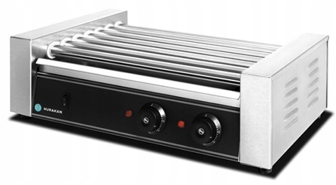 Válcový gril pro hot dogy Ohřívač párků 7 rolí 1050W HKN-GW7M