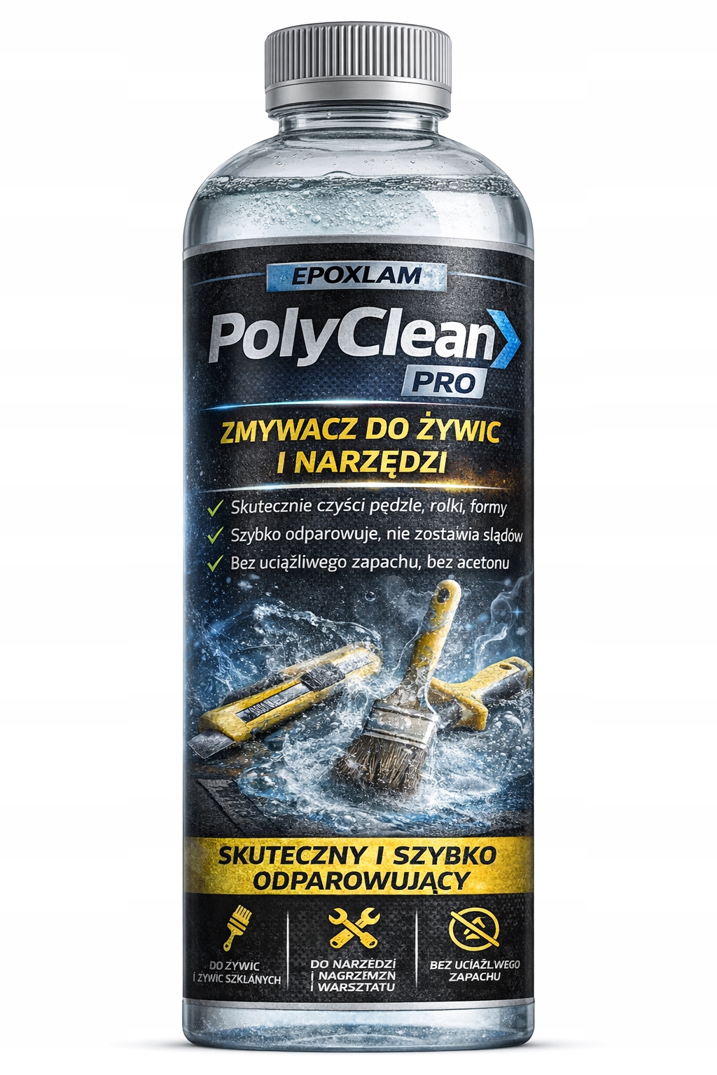 PolyClean Pro Zmywacz do Żywic i Narzędzi Bez Acetonu, Bez Zapachu