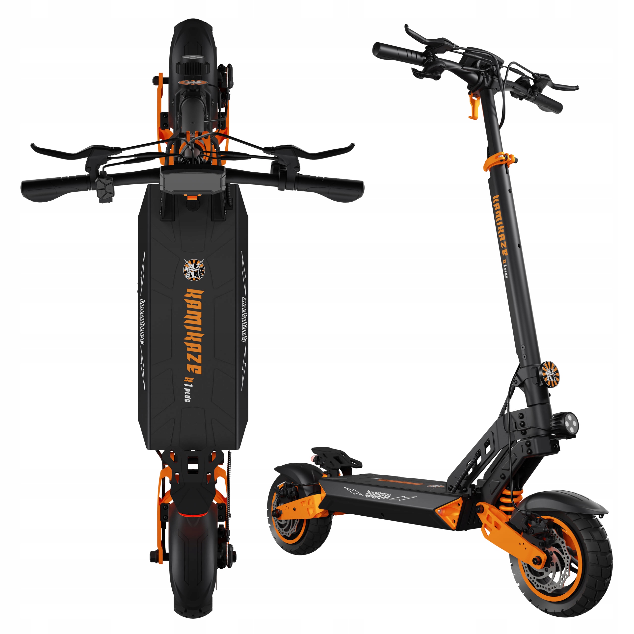 Skládací elektrické vozidlo Kamikaze K1 Plus 1200W 45 Km/h 80KM 48V 20Ah