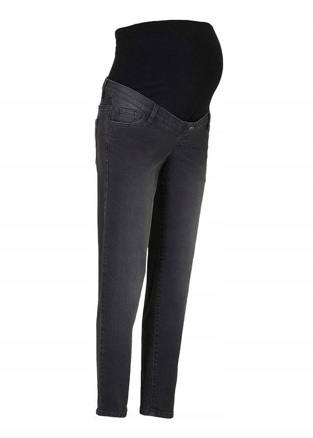 BPC DŻINSY CIĄŻOWE ZE STRETCHEM I LUŹNIEJSZYMI NOGAWKAMI MCQ 44