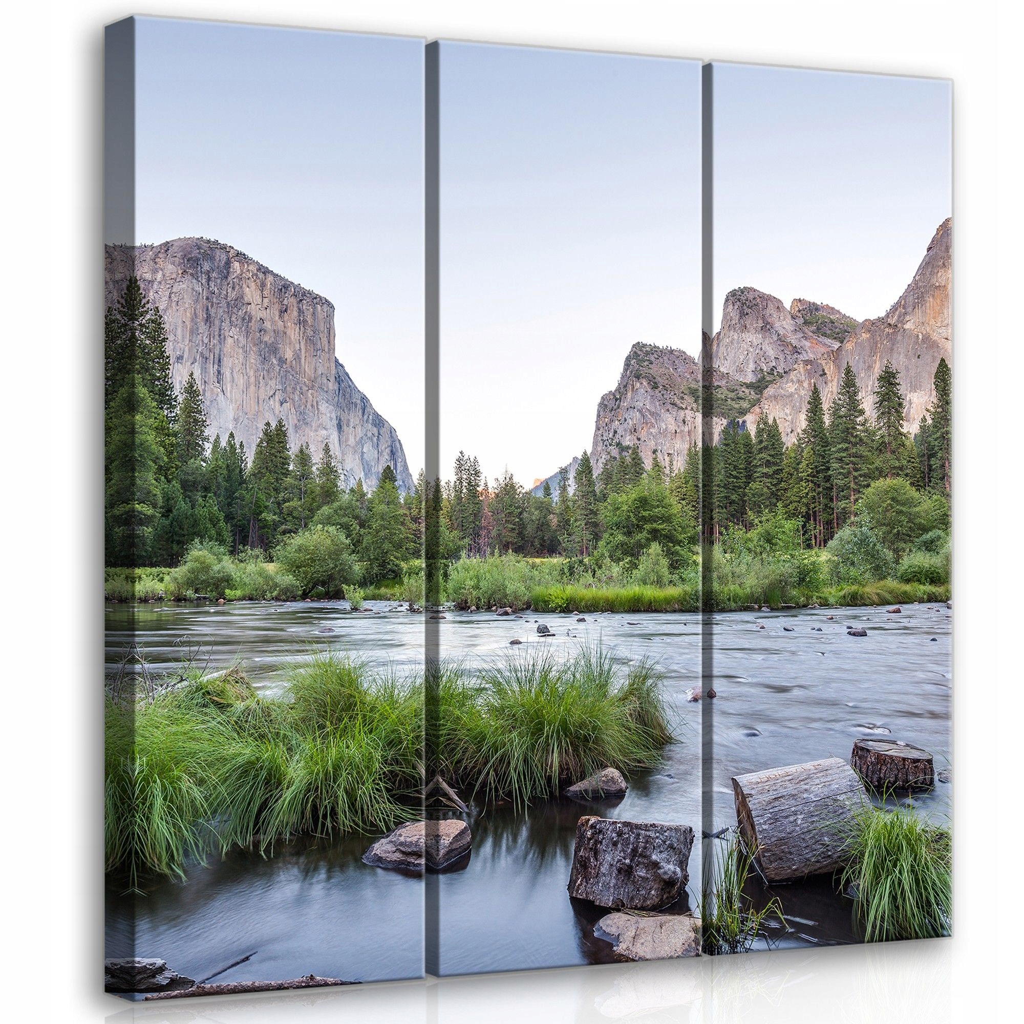 Obraz 90x100 Yosemitské údolí řeka hory příroda krajina klid