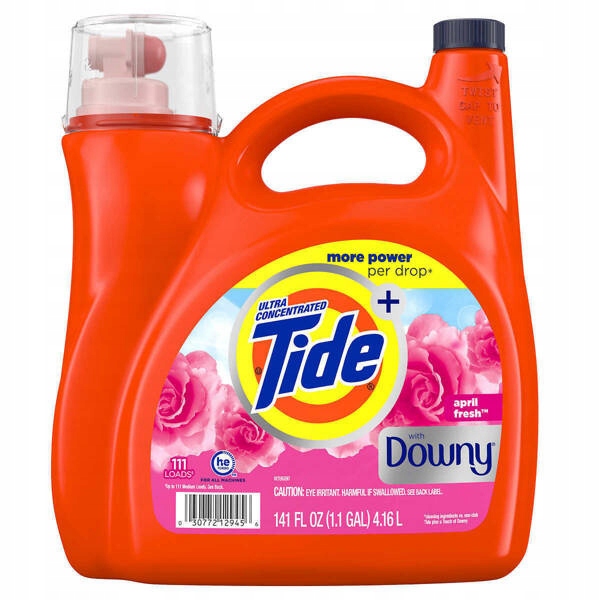 Levně Gel na praní tkanin Univerzální 111 Praní Tide Downy April Fresh 4,16l