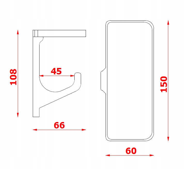 DELOSPRO wieszak ścienny na kask rowerowy z półką - dla miejskiego Model DELOSPRO MTB ROWEROWY PÓŁKA