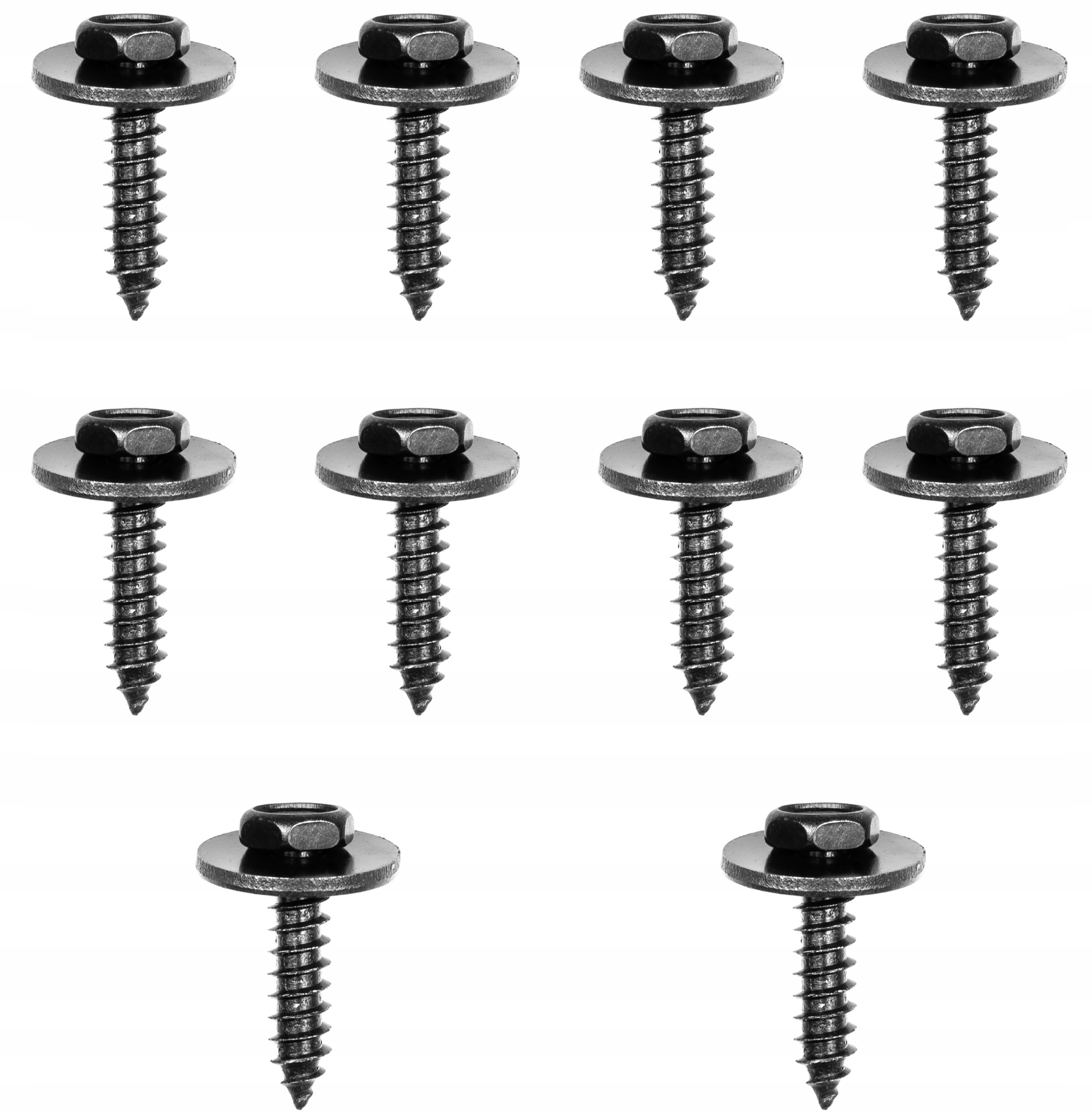 10x WKRĘT MONTAŻOWY SPINKA ŚRUBA OSŁONY UNIWERSALNA VW AUDI SKODA