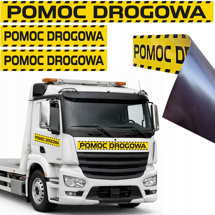Samolepky Magnet Magnetické Tir Silniční pomoc Autolaweta Autopřepravník 3ks 150