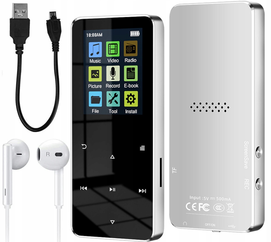 

Odtwarzacz MP4 MP3 16GB Bluetooth 5.0 HiFi Radio