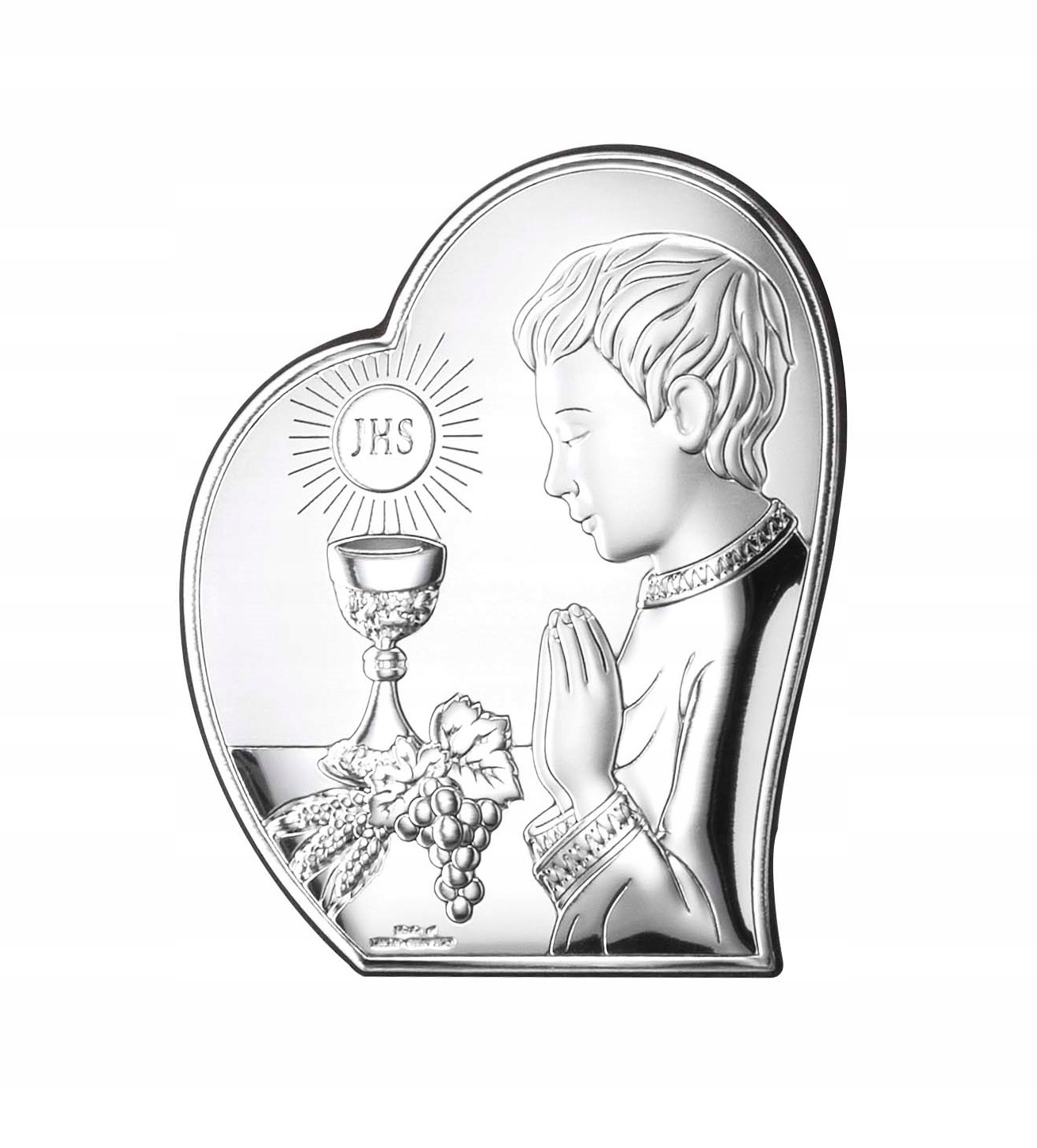 Strieborný obrázok I Sväté Prijímanie Gravírovanie Zadarmo! 81123/2L