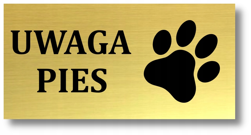 Tabliczka UWAGA PIES 20x10cm Kod producenta MATI011