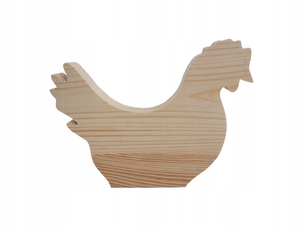 KURA WIELKANOCNA DREWNIANA STOJĄCA DEKORACJA