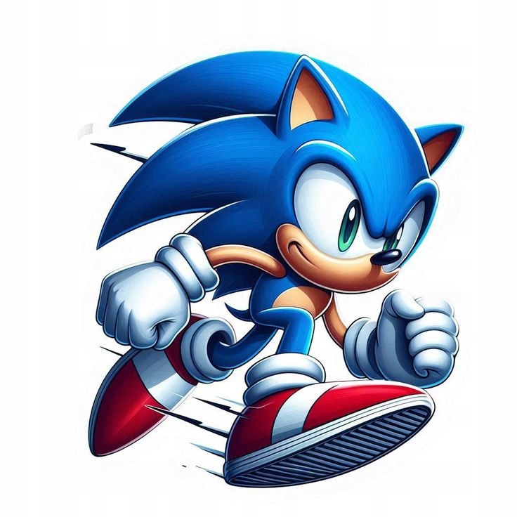 Naklejka 3D na Samochód Auto Gadżety Wodoodporna Sonic Sonik Shadow Jeżyk 5