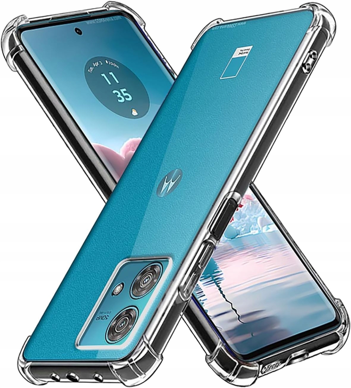 PANCERNE ETUI A-SHOCK do Motorola EDGE 40 Neo +SZKŁO