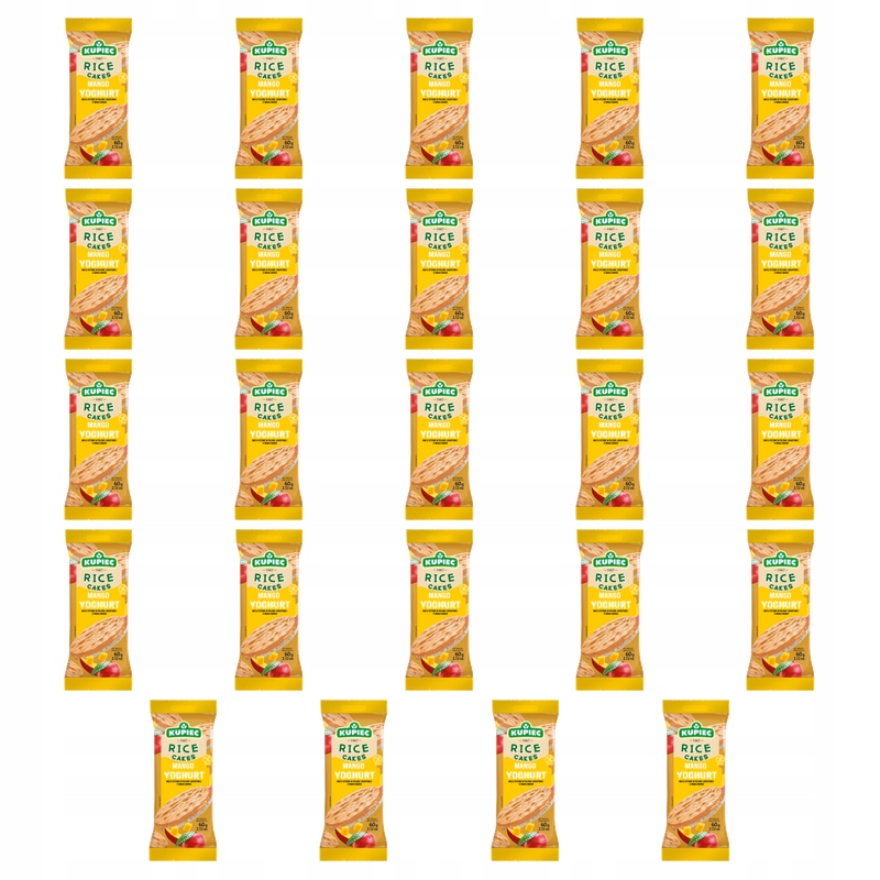 Kupiec Rýžové oplatky v jogurtové polevě s příchutí Mango 60 g X24