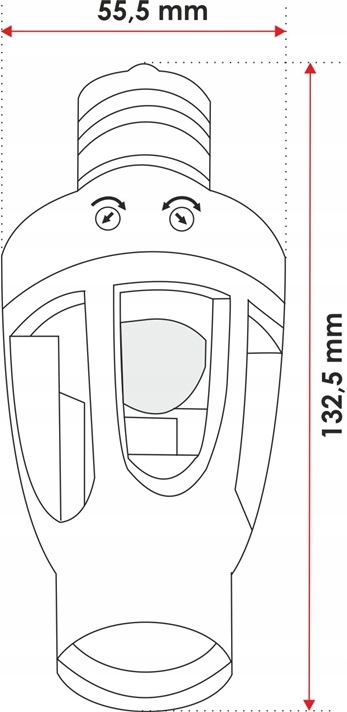 OPRAWKA ŻARÓWKI E27 Z CZUJNIKIEM RUCHU ZMIERZCHU PIR LED DO LAMPY SENSOR Typ czujnik