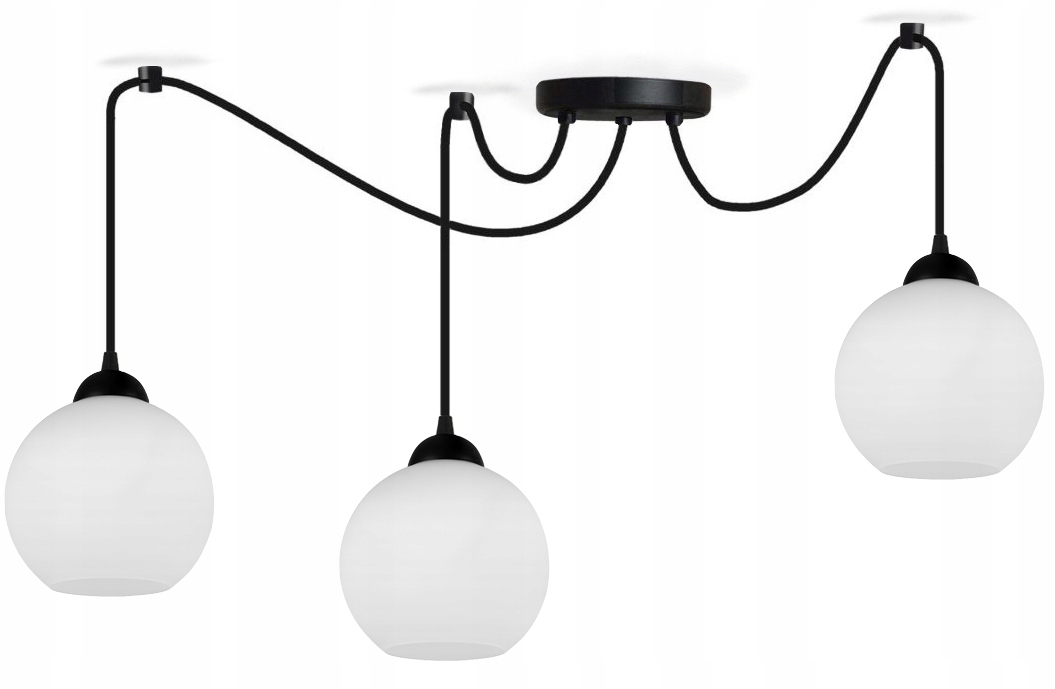 Závěsná Lampa Lustr Do Obývacího Pokoje Glass Ovál 3 Led