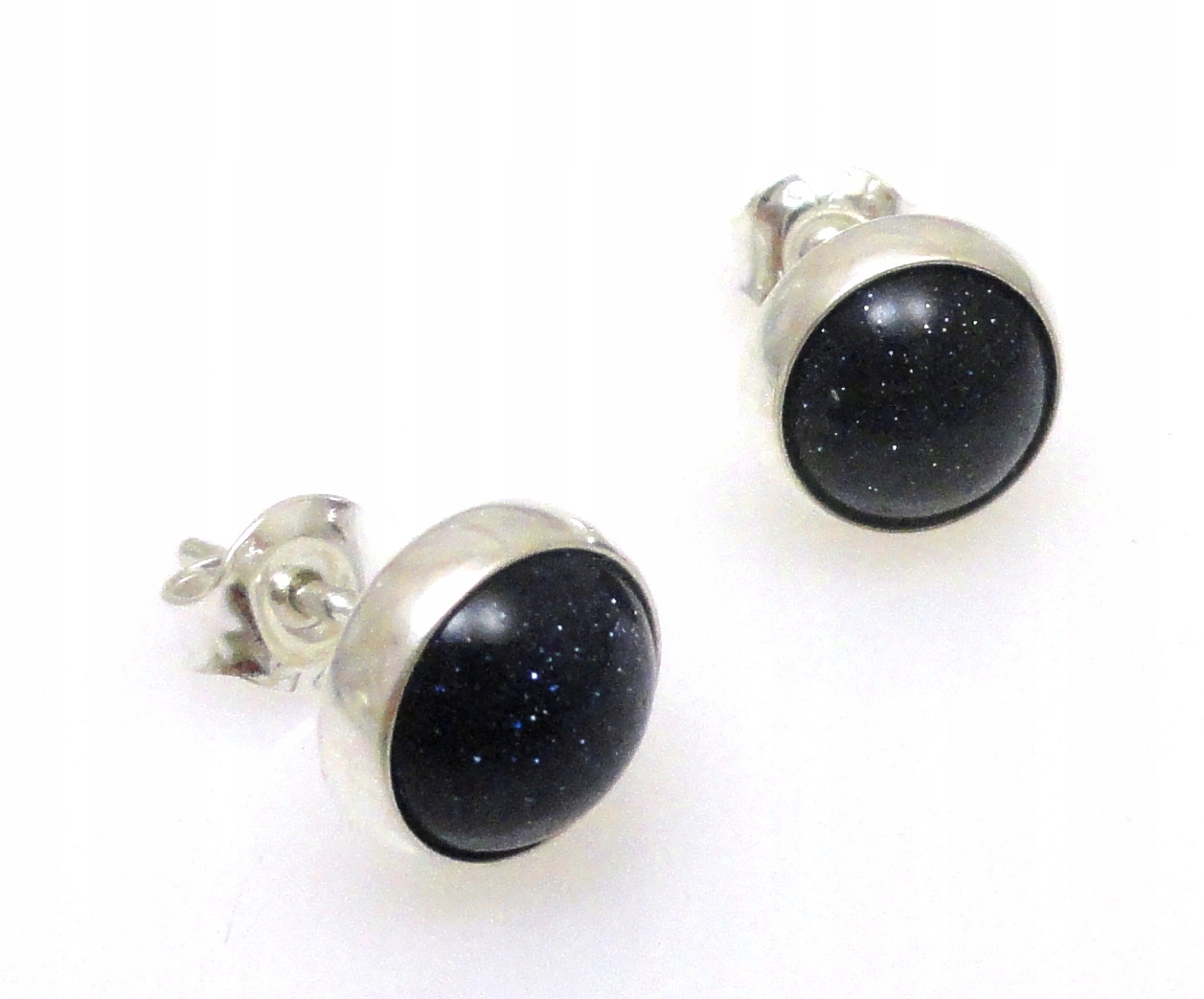 Káhirská noc 8mm puzetové náušnice stříbro 925