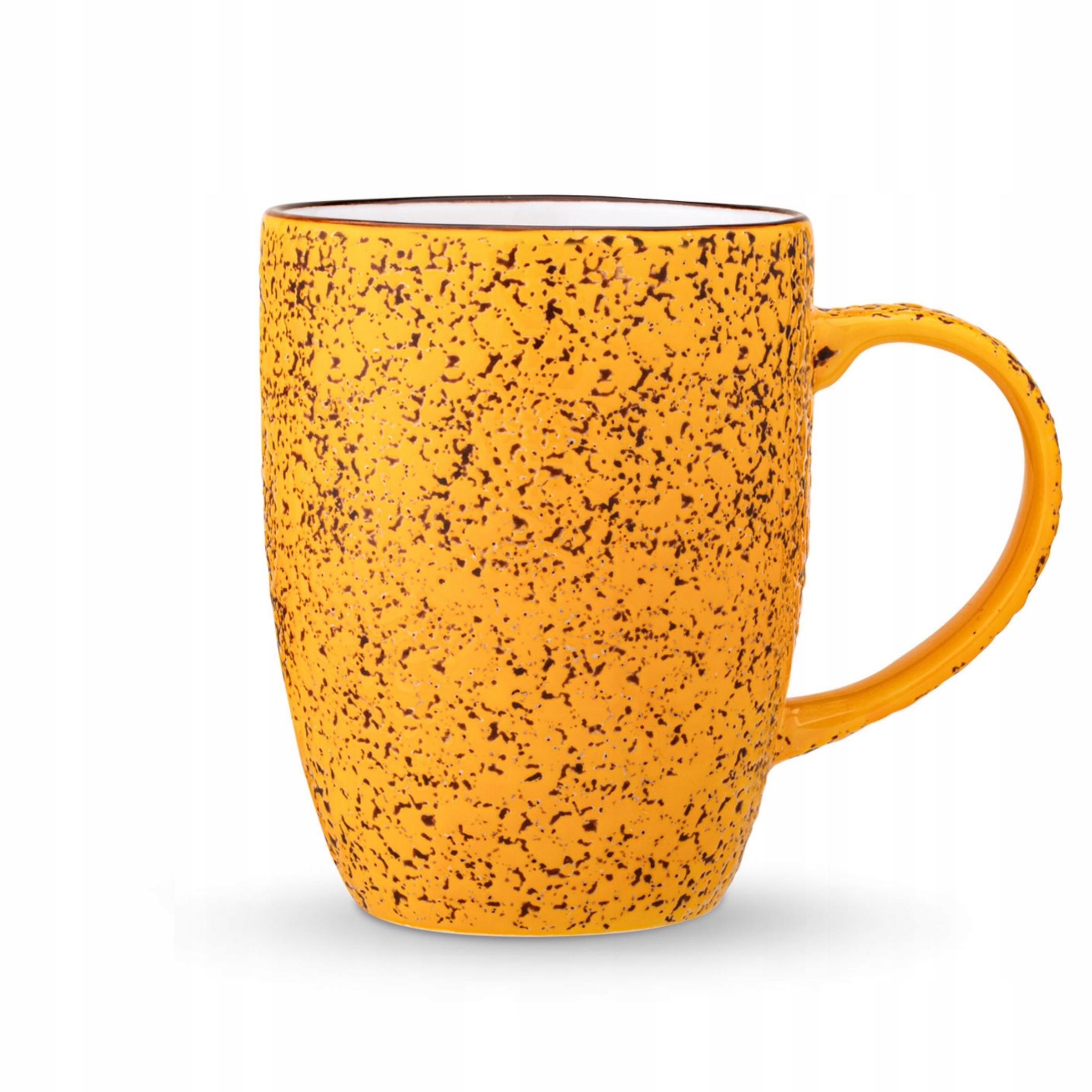 

Kubek porcelanowy żółty duży Wilmax 460 ml