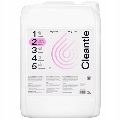 Cleantle Bug Off² Produkt na odstraňovanie hmyzu 25L