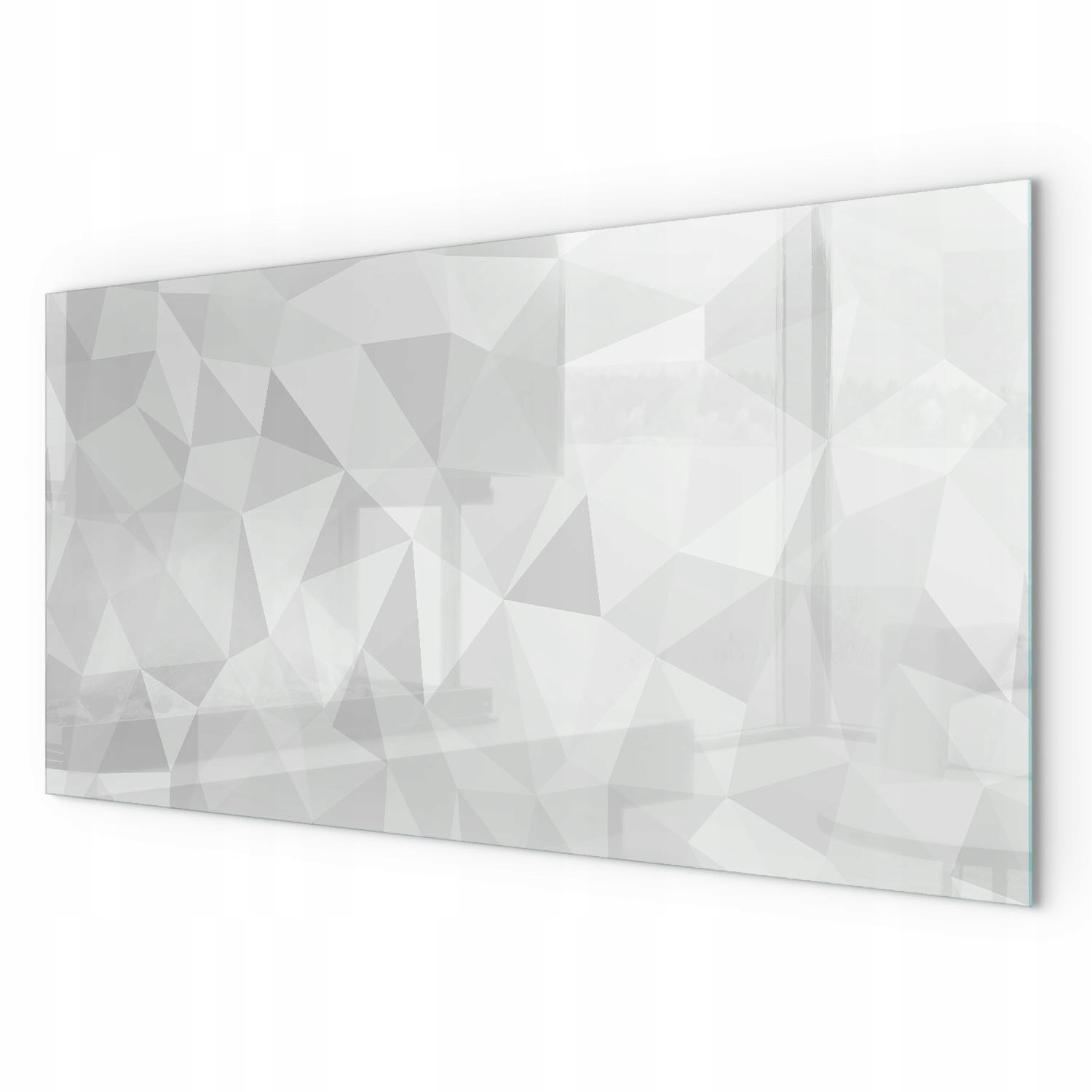 Sklenená podložka pod krb Kachle Abstraktný geometrický vzor 120x60