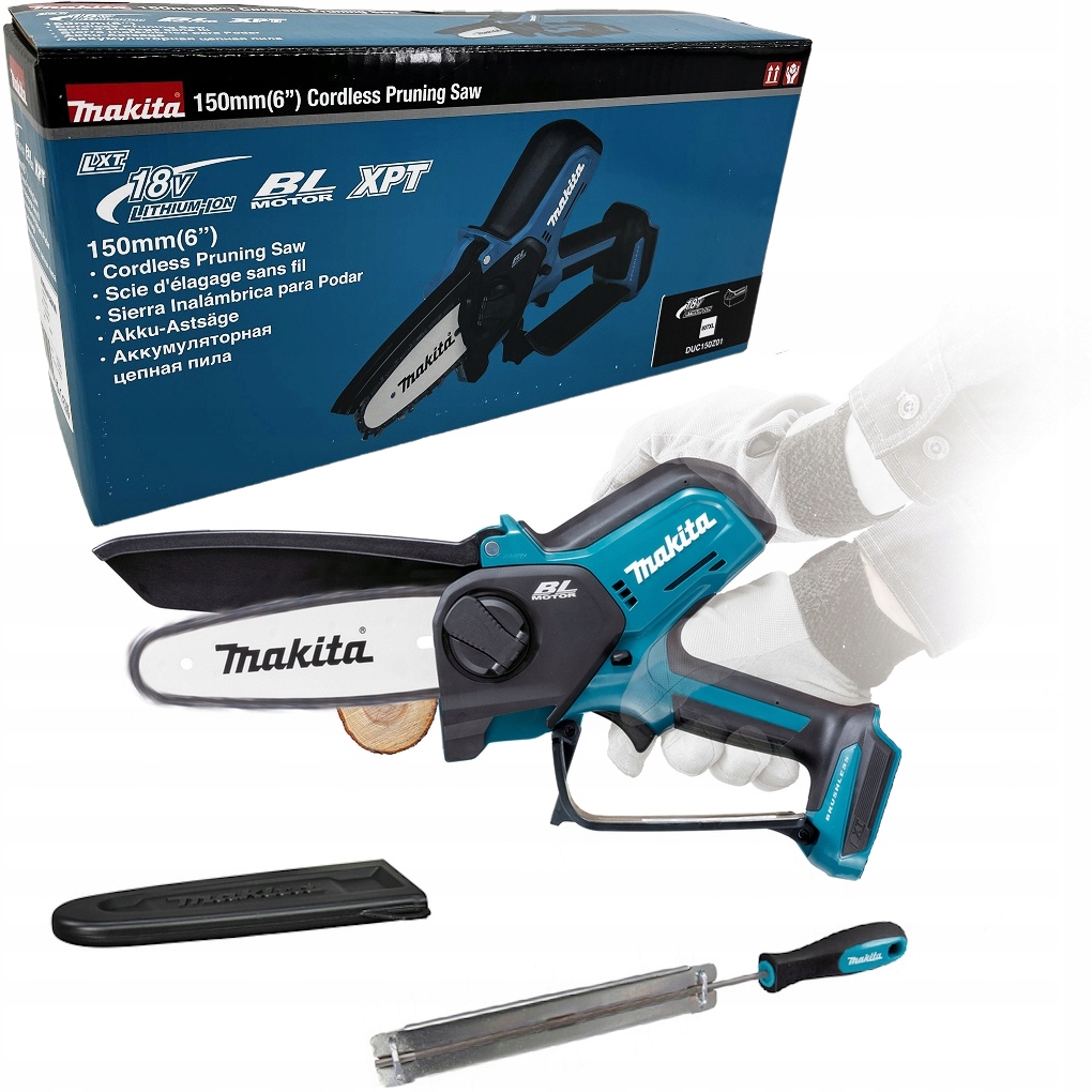 Makita Pilarka łańcuchowa 18V Akumulatorowa DUC150Z01 Body do gałęzi 150mm