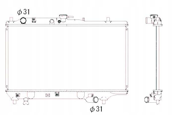 NRF CHŁODNICA WODY MAZDA 323 C IV 1.3 (BG)