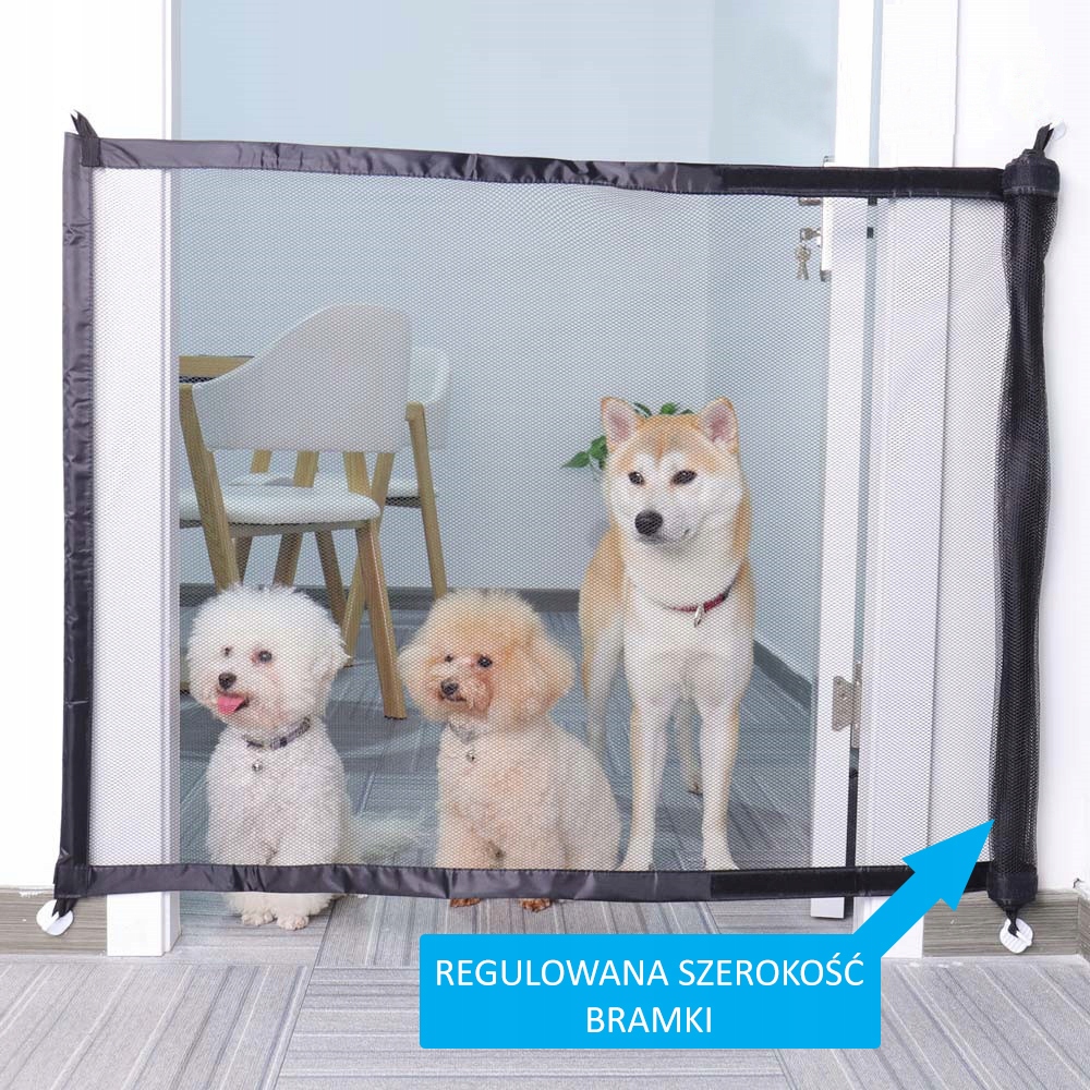 BRAMKA ZABEZPIECZAJĄCA PSA KOTA PRZEGRODA DRZWI Wysokość produktu 76 cm